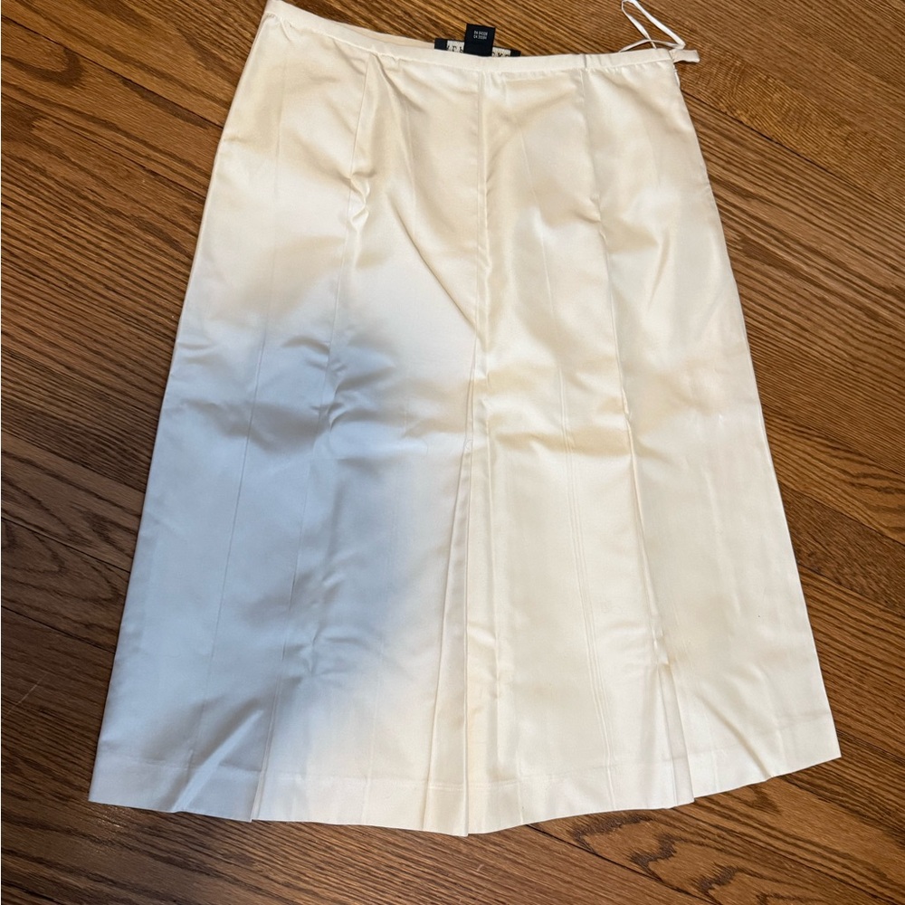 Ralph Lauren Silk Ivory Skirt